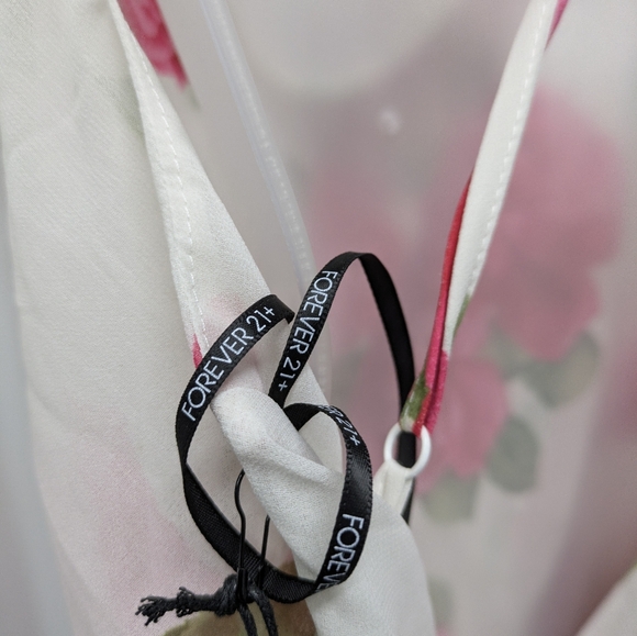 Forever 21 Pink and White Floral Maxi Dress - Picture 10 of 12